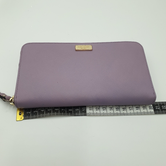 Kate Spade New York Newbury Lane Neda Purple Lilac Leather Wallet - Picture 7 of 16